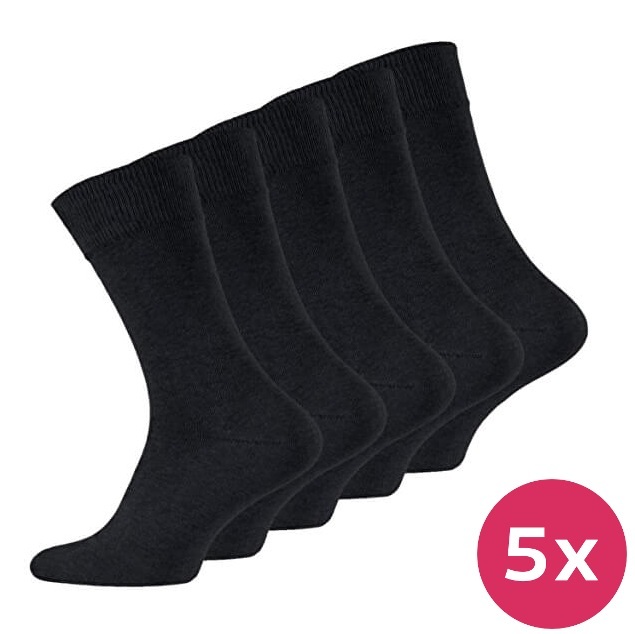 Evona Un Set De Osete Pentru Brbai Cu Aloe Pon 5999 Negri 5 Pack 39-42