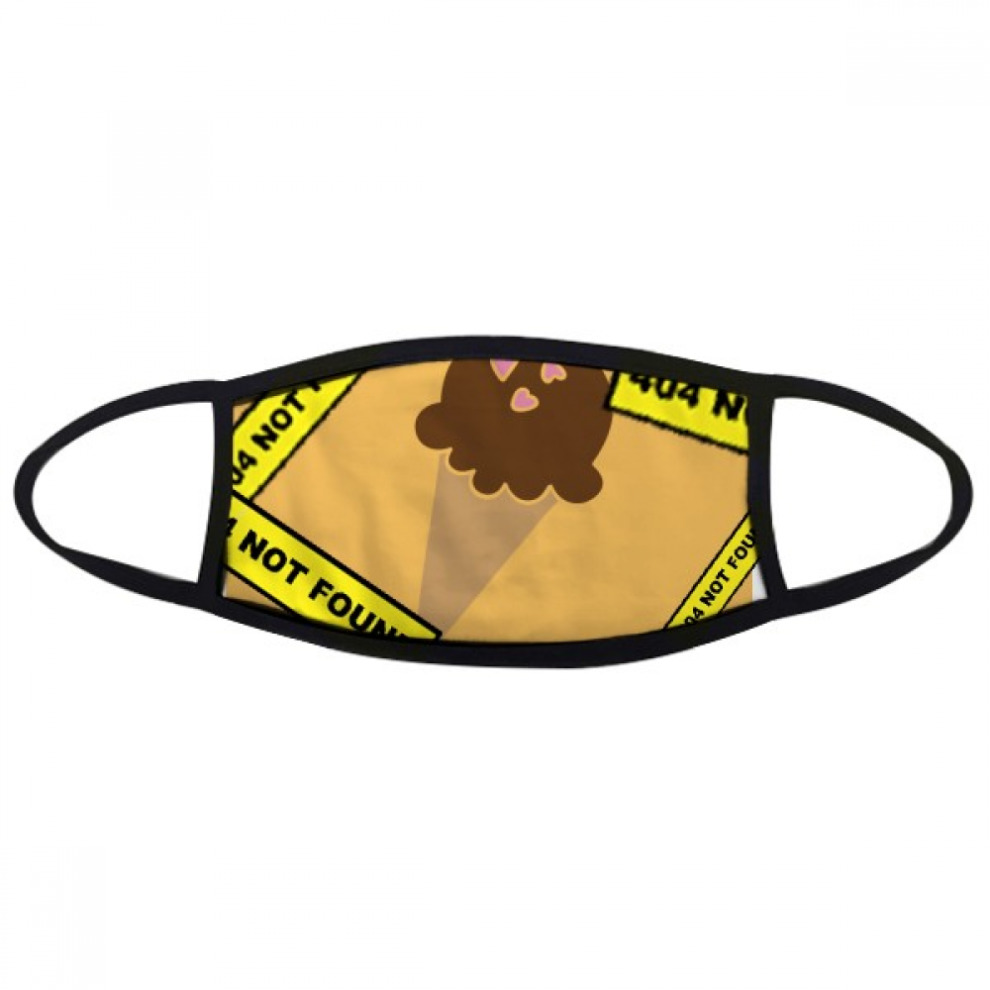 Peanut Chocolate Sweet Ice Cream Unisex Face Dust Proof Cotton Head Warning
