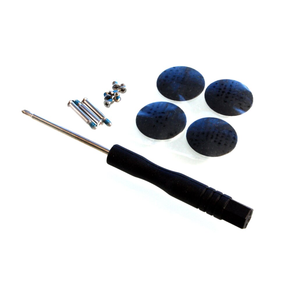Apple MacBook Pro A1278 (EMC 2554*) Replacement Rubber Feet (4 Feet) and Bottom Screws (10 Screws) and Screwdriver