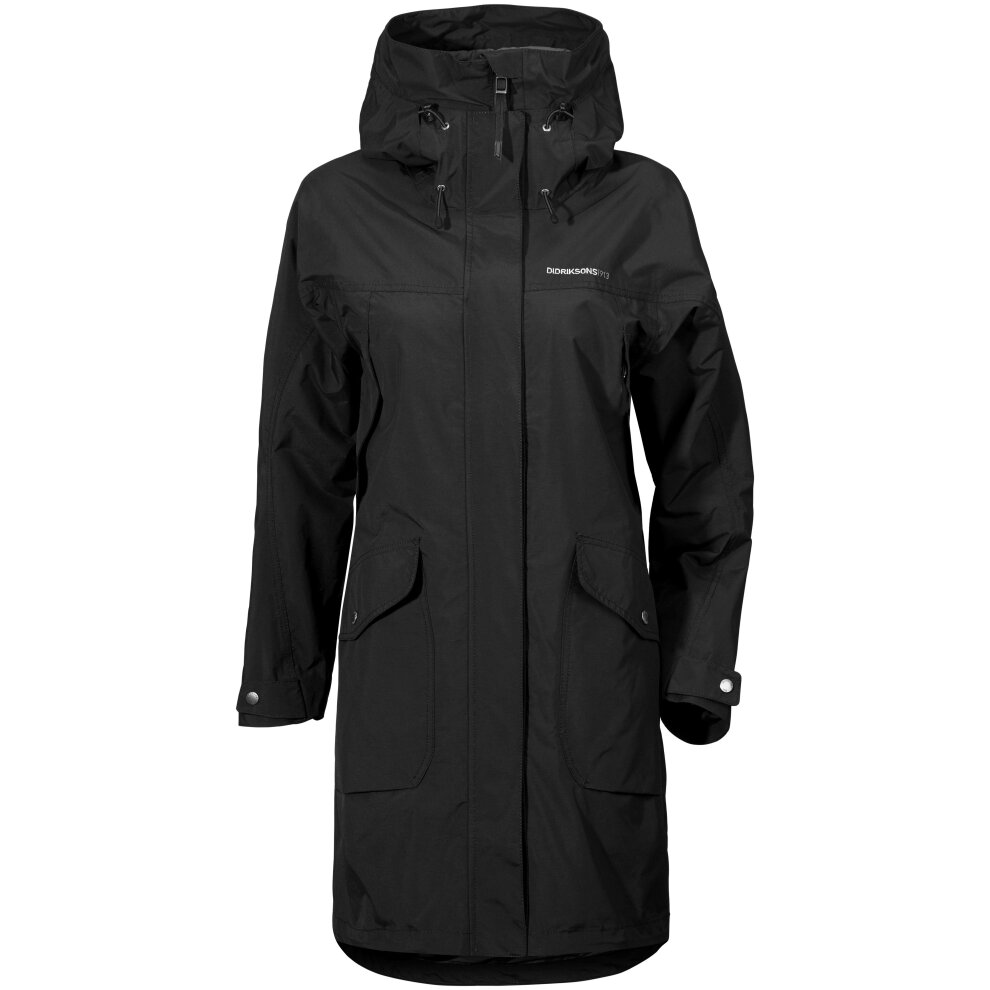 (42 EU (Ladies Size 16 UK), Black (060)) Didriksons Thelma Womens Parka