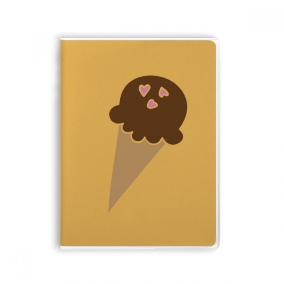 Peanut Chocolate Sweet Ice Cream Notebook Gum Cover Diary Soft Cover Journal