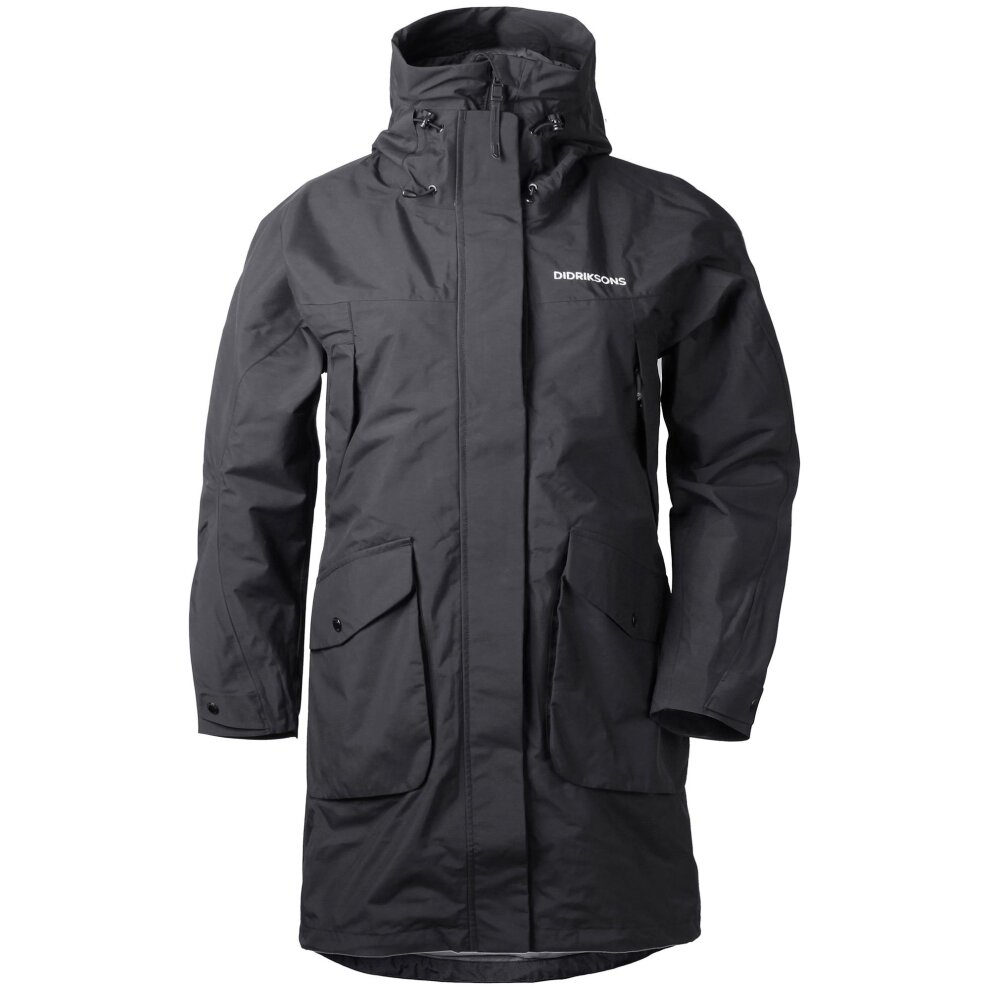 (42 EU (Ladies Size 16 UK), Black (060)) Didriksons Thelma Ladies Parka New Season