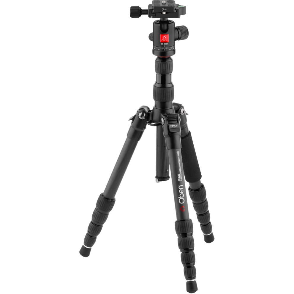 Oben Ct-3535 Folding Carbon Fiber Travel Tripod with Be-208t Ball Head