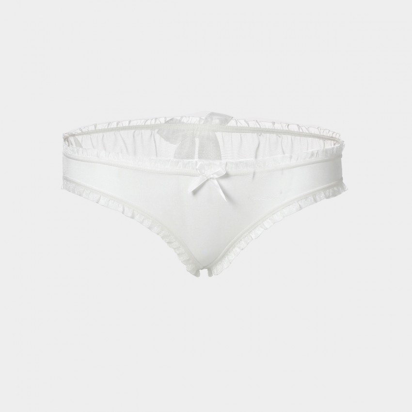 Kngxuea Soft White Panties (8532)