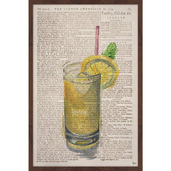 'Whiskey Sour' Framed Painting Print