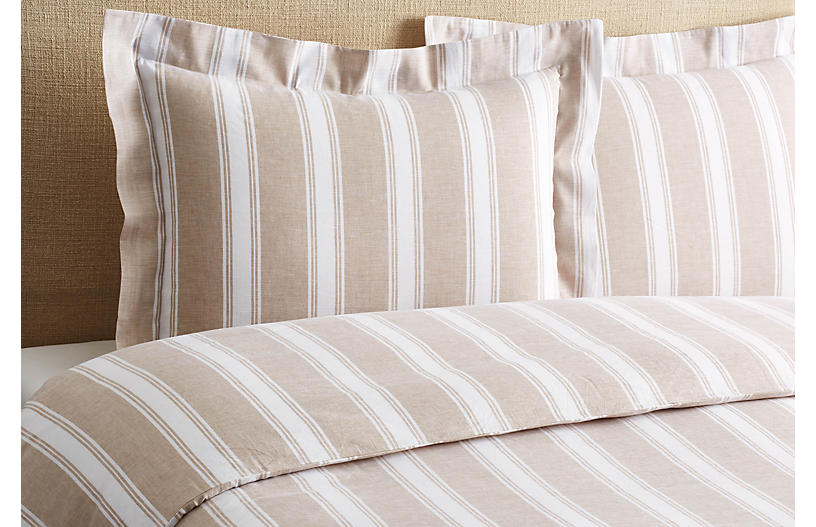 Stripe Duvet Set - Linen - Belle Epoque - Beige
