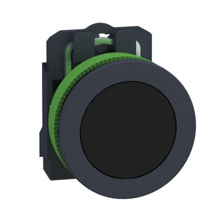 Schneider Electric XB5 Series Push Button Switch, Spring Return, Panel, 30 Mm Cutout, SPST, Black LED, IP69, 600 V Dc