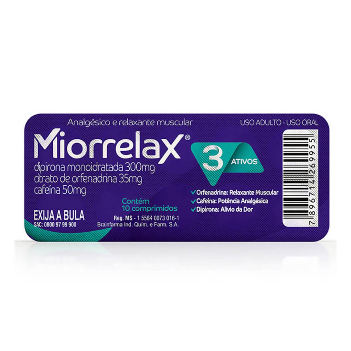 Miorrelax 10 Comprimidos Relaxante Muscular