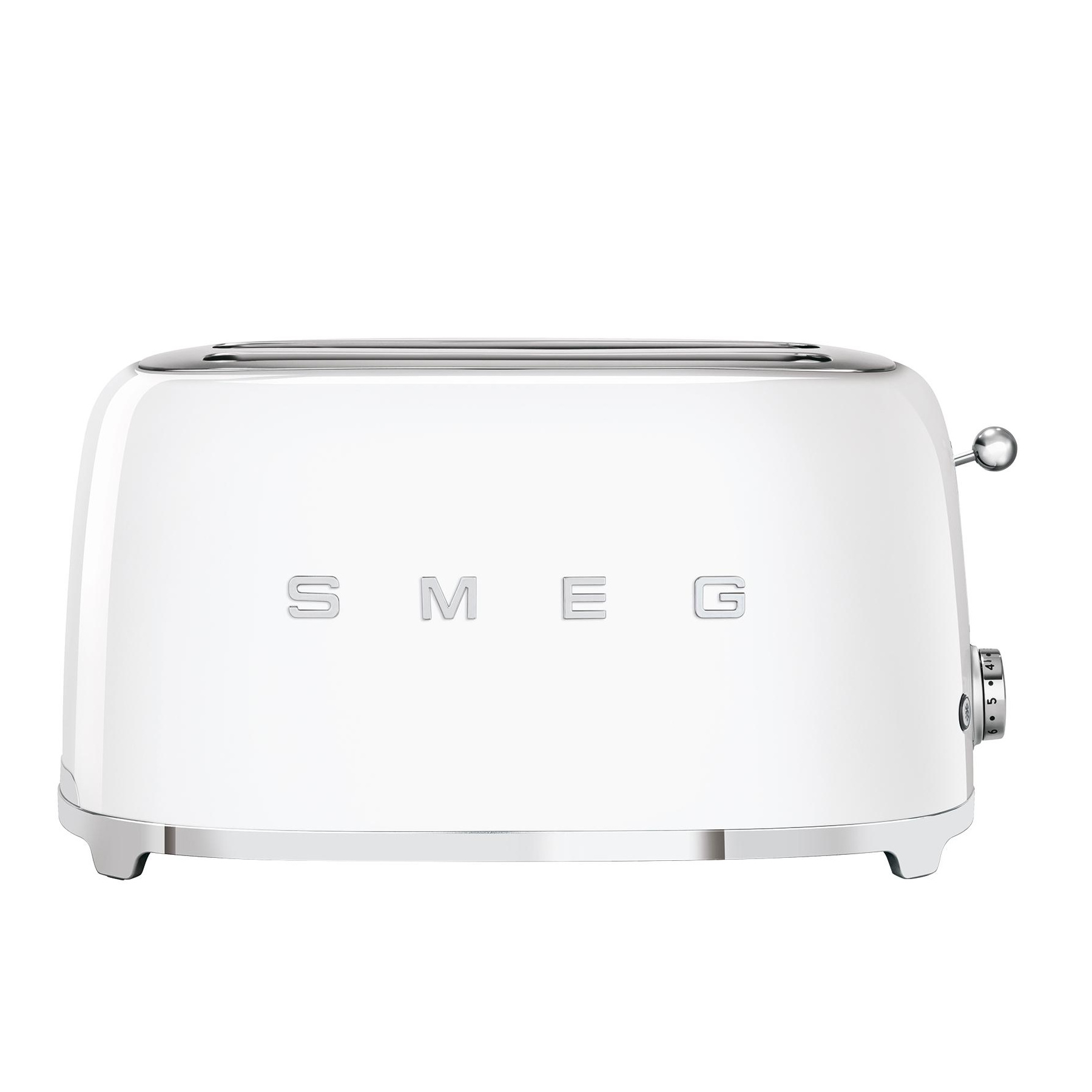 Smeg - TSF02 Toaster 4 Slices - White/lacquered/WxHxD 41x20.8x21.5cm/6 Roasting Stages/1500W
