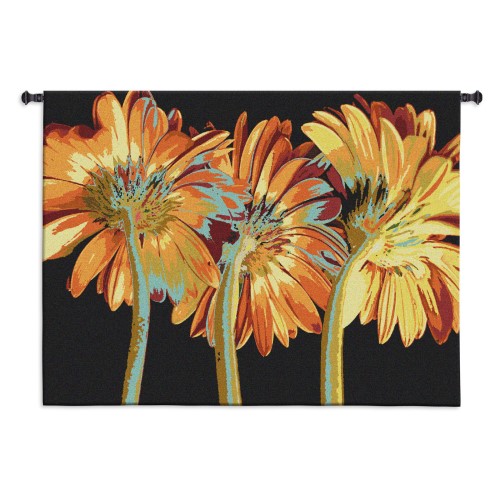FineArtTapestries 5674-WH Miami Blooms Wall Tapestry