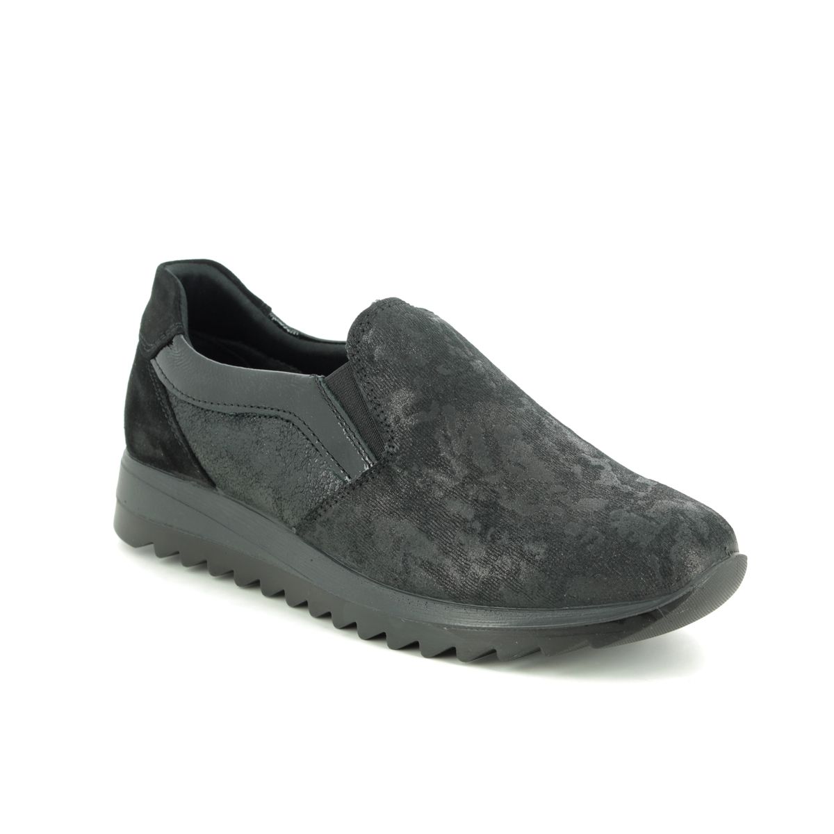 Imac 8530-74330011 Eden Black Womens Comfort Slip on Shoes