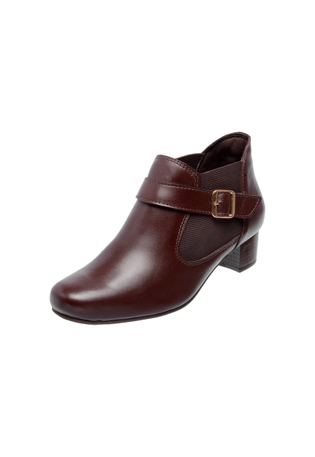 Bota Miuzzi Bico Quadrado Ref 2312 Havana