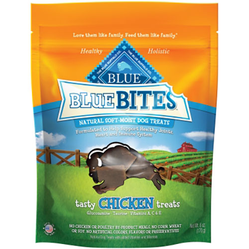 Blue Buffalo Blue Bites 6-ounce Chicken Natural Moist Treats (Blue Buffalo - BITES - Chicken 6oz)