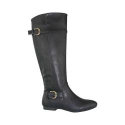 Women's Tender Tootsies Jewel Wide Calf Knee High Boot Black PU
