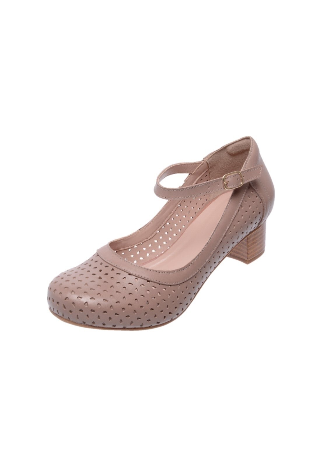 Sapato Miuzzi Peep Toe 3119 Taupe