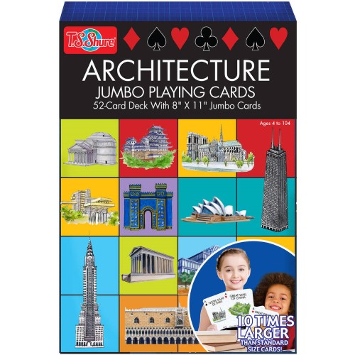T.S. Shure  Card Games  - Architecture Jumbo Playing Cards