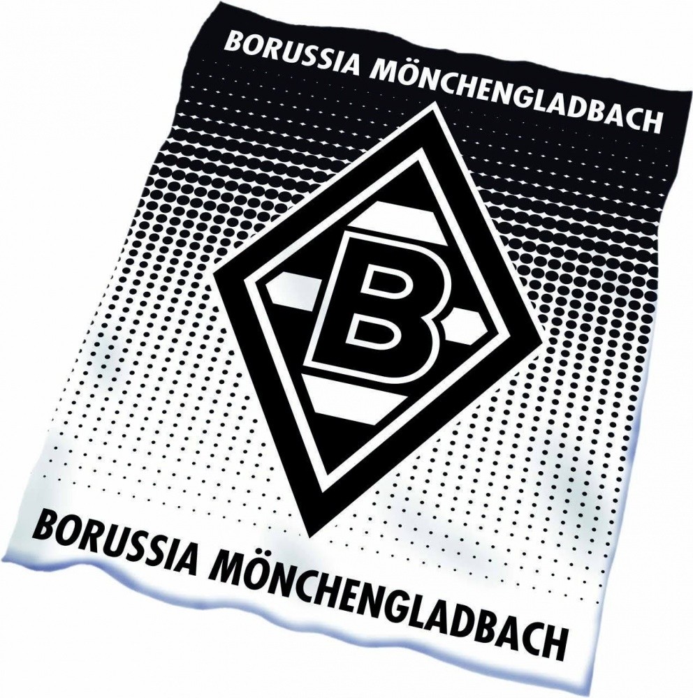 Borussia Mönchengladbach Fleecedecke - Punkteverlauf - Kuscheldecke, Decke BMG (L)