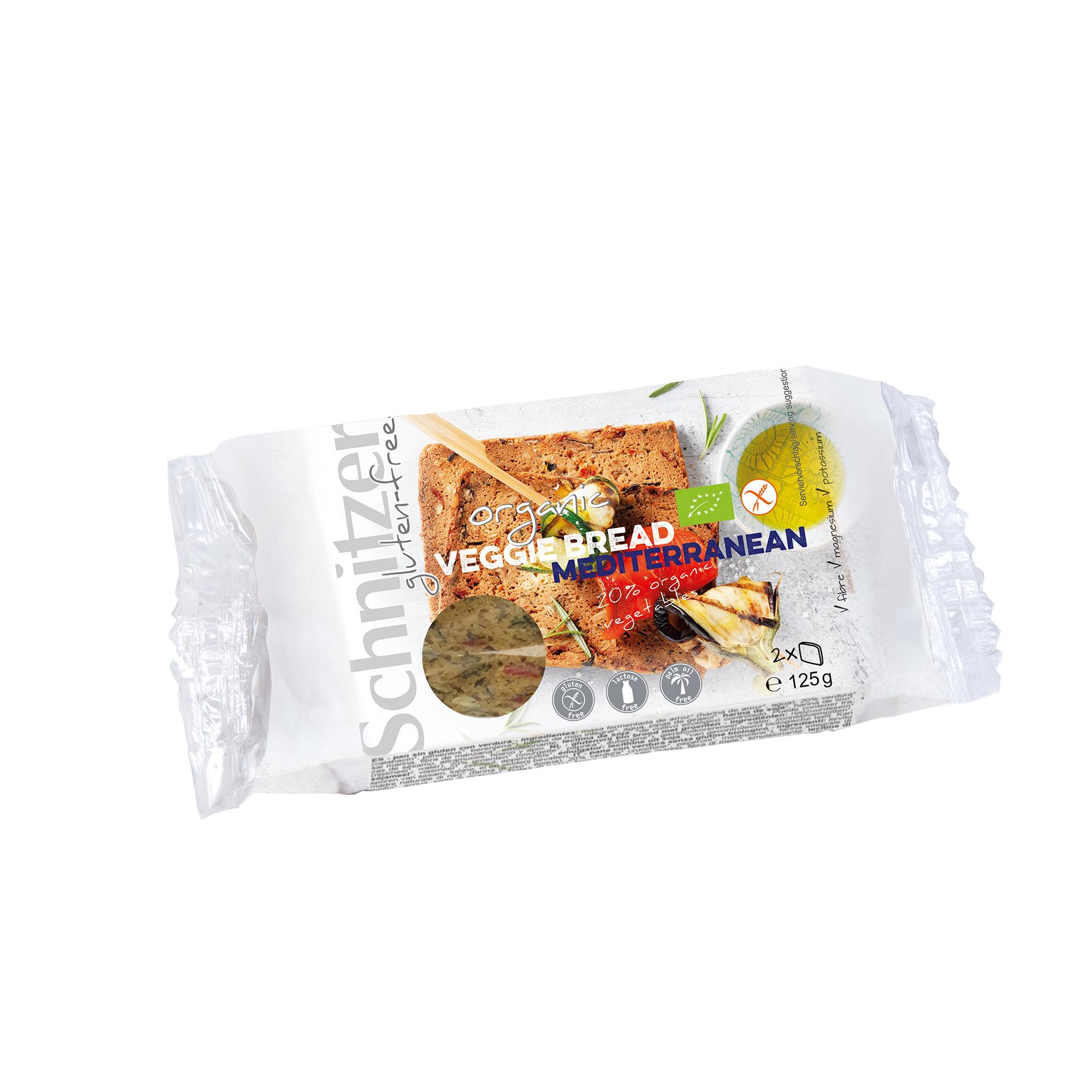 Pan Fermentado De Arroz Mediterrneo Ecolgico Sin Gluten Schnitzer 125 G