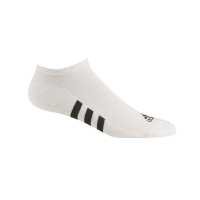 Adidas NO-SHOW SOCKS 3 PAIRS MEN WHITE Size 3943