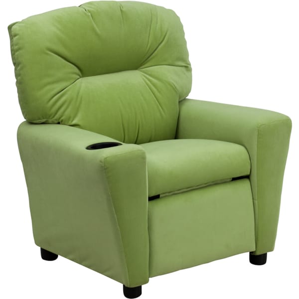 Offex Contemporary Avocado Microfiber Kids Recliner with Cup Holder [of-BT-7950-KID-MIC-AVO-GG] - Not Available