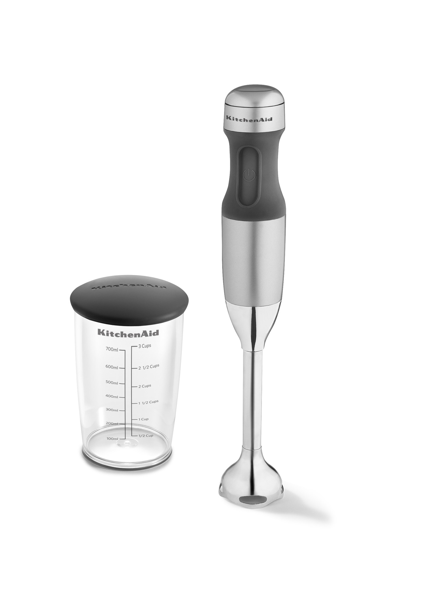 KitchenAid KHB1231ER Empire Red 2-speed Hand Blender (Contour Silver)