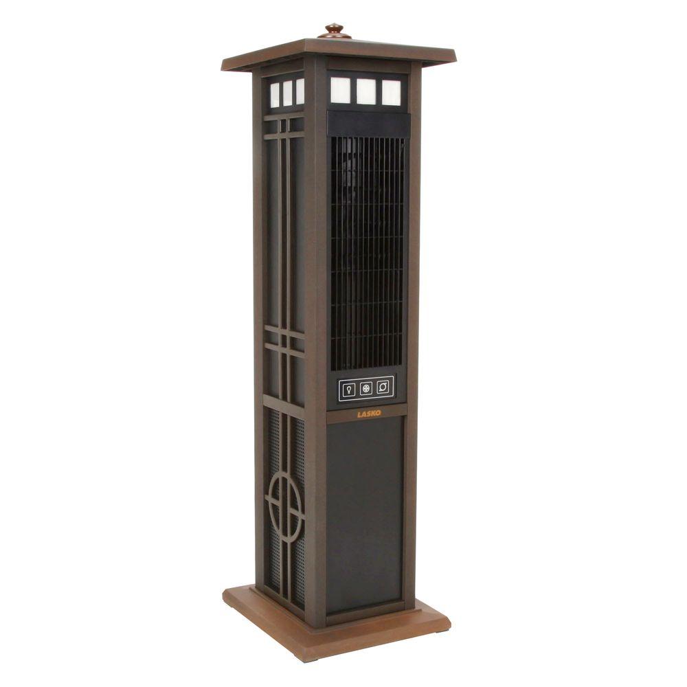 Lasko 50  Elegant Outdoor Tower Fan with Remote Control