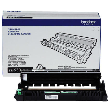 brother dr630 12 000 maximum page yield printer drum  black