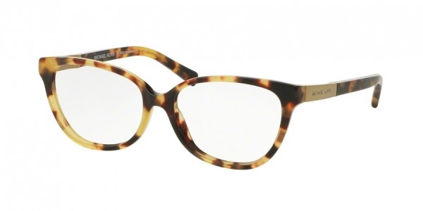 Michael Kors Women's MK4029 3119 51 Cateye Plastic Havana Clear Eyeglasses