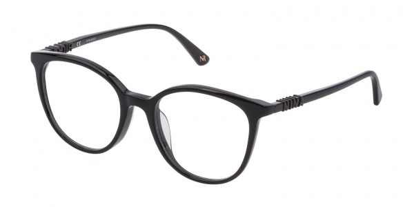 Nina Ricci VNR236 0700 Men's Glasses Black Size 51 - Free Lenses - HSA/FSA Insurance - Blue Light Block Available