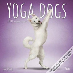 Yoga Dogs OFFICIAL 2021 12 X 12 Inch Monthly Square Wall Calendar, Animals Humor Dog (English, French and Spanish Edition)