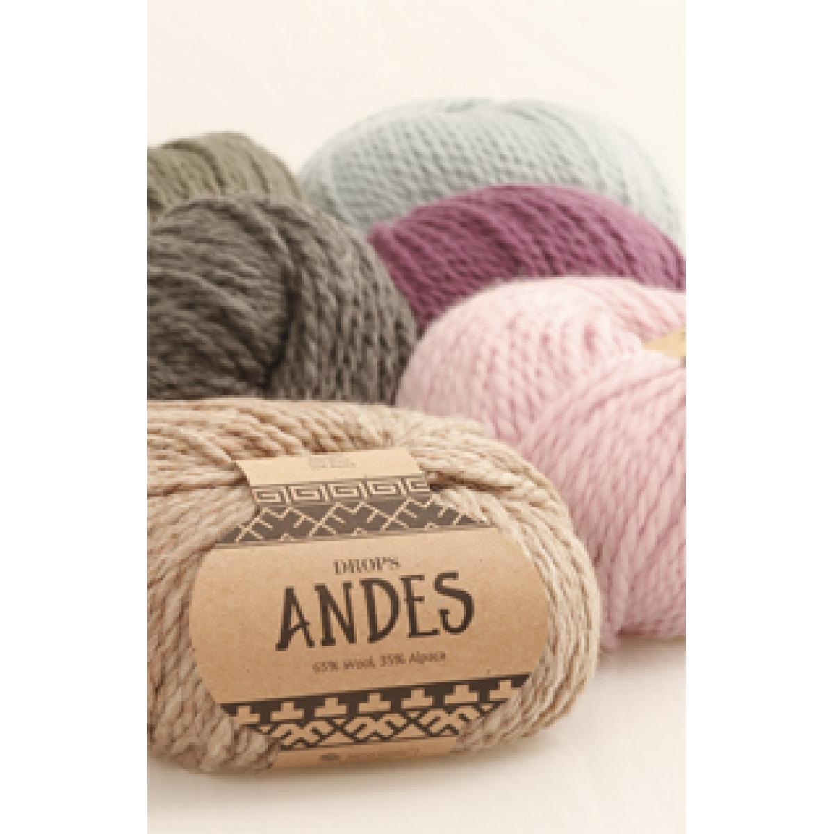 Drops Andes Uni Colour 6990 Navy Blue