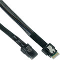 InLine Slim SAS Cable, SFF-8654 to Mini SAS SFF-8087, 12Gb/s, 0.5m