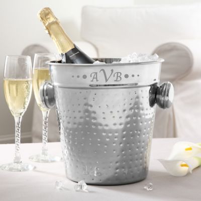 Hampton Collection Monogram Personalized Chiller & Ice Bucket