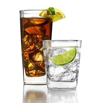 Dailyware City Glass 16-Piece Drinkware Set