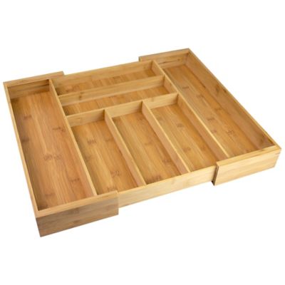 Bamboo Expandable Cutlery Organizer