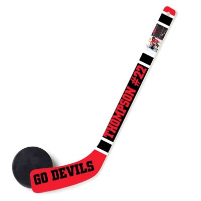 The My Photo Miniature Hockey Stick Can Be Personalized with Two Colors, Player's Name and Number, Team Name and Any Photo. This Mini Hockey Stick