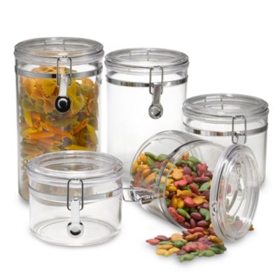SALT Clear 5-Piece Canister Set