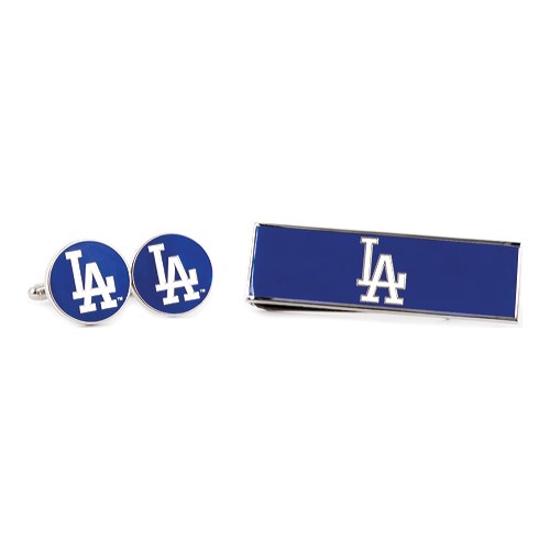 MLB Mens La Dodgers Cufflinks & Money Clip Gift Set with Gift Box PD-LAD-CM NEW