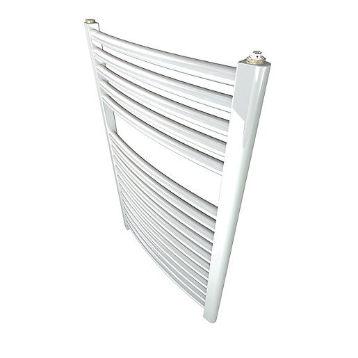 Stelrad Classic Towel Rail 1744 X 500mm White Curved 147010