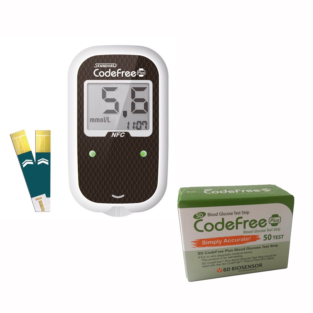 SD Biosensor Akcis Szett - R SD Codefree PLUS + 50 Tesztcsk