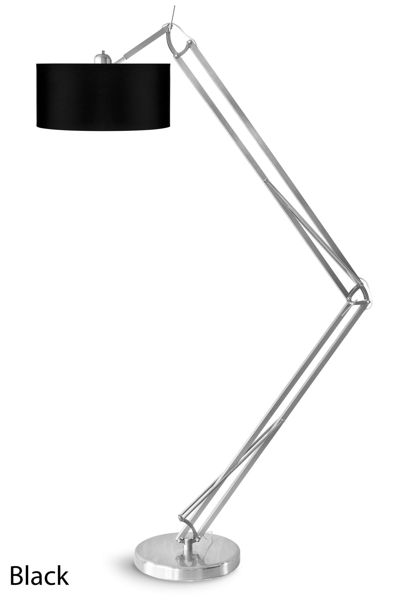 Milano Floor Lamp 4723 - Its About Romi - Black / Matte Black, Black / Nickel