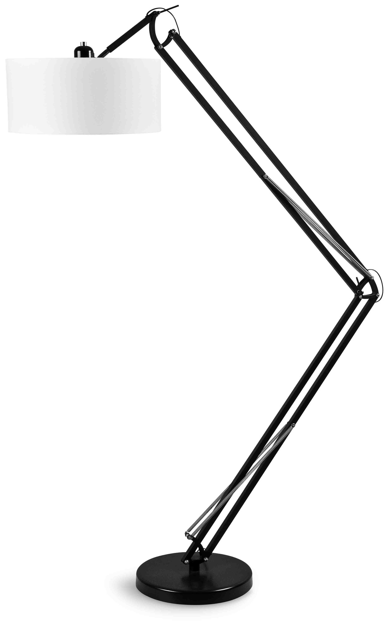 Milano Floor Lamp 4723 - Its About Romi - Black / Matte Black, White / Matte Black