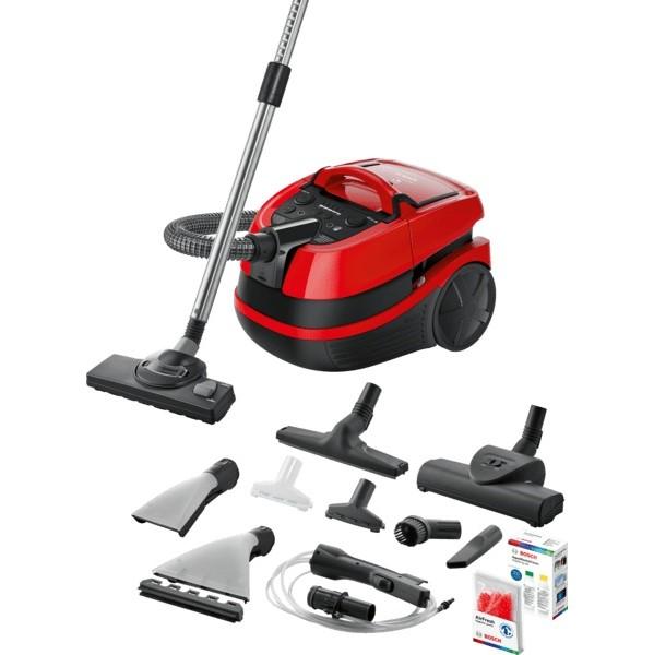 Viaceelov Vysva Bosch Bwd421pet Erven... Vysava Na Mokr a Such Vysvn S Psluenstvm ProAnimal, Pkon 2100 W, Turbokart, Hubice Na Tek