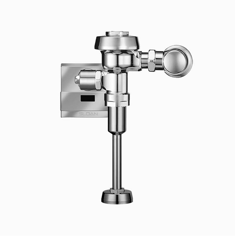 Royal Collection 3452674 0.5 GPF Wall Mounted Exposed Sensor Hardwired Urinal Flushometer in Polished Chrome