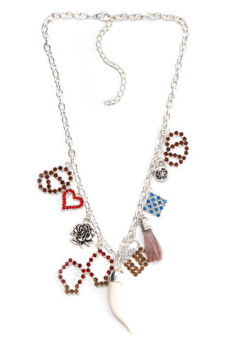 Allgu Rebell Dirndl Kette Lotti Mit Charm Anhngern, Mehrfarbig, Onesize