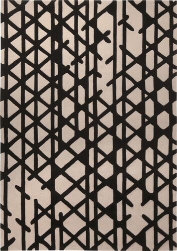 Esprit Teppich Artisan Pop, Schwarz-weiss, 140x200 Cm