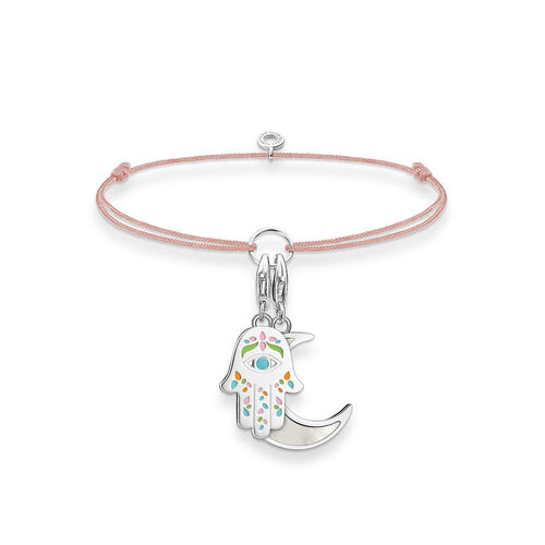 THOMAS SABO Charm-Armband Little Secret Mit Anhnger 925er Sterlingsilber, Beige, L20v