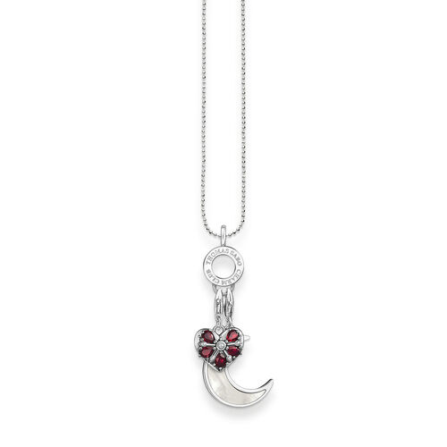 THOMAS SABO Charm-Halskette Mit Anhnger 925er Sterlingsilber, Silber, L60