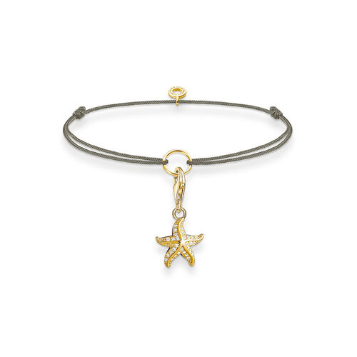 THOMAS SABO Charm-Armband Little Secret Mit Anhnger 925er Sterlingsilber; 750er Gelbgold Vergoldung, Gold, L20v