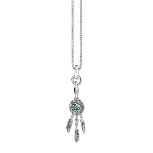 THOMAS SABO Charm-Kette Ethno Traumfnger 925er Sterlingsilber; 750er Gelbgold Und Rosgold Vergoldung, Silber, L42v